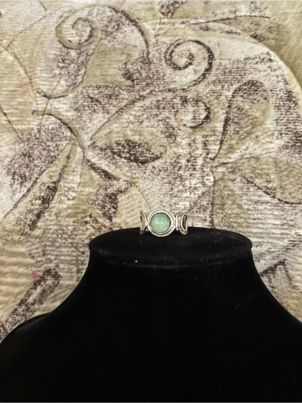 925 Sterling Silver Vintage Gemstone Ring - Size 8 *Broken*